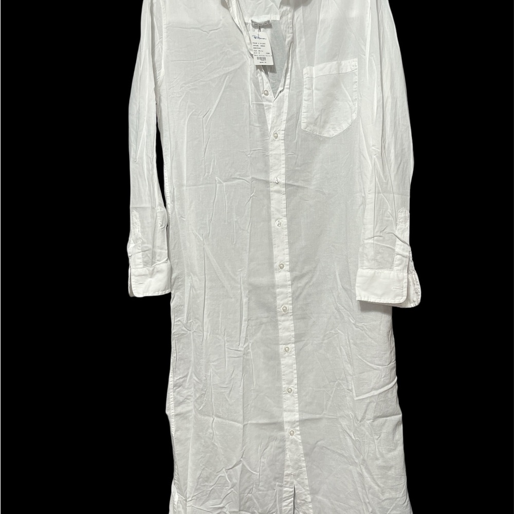 Frank & Eileen Crisp White Shirt Dress